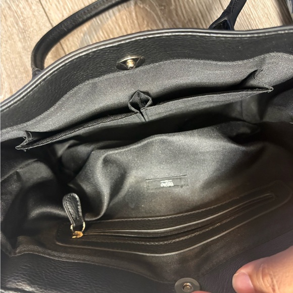 Mossimo Elegant Black and Cream Handbag - Picture 7 of 9